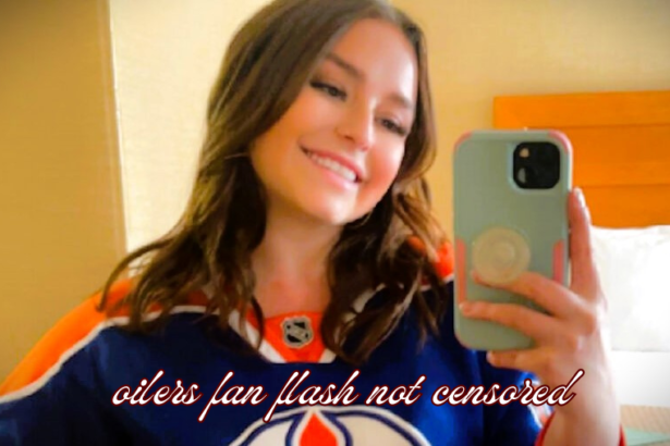 oilers fan flash not censored